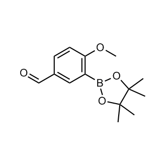 4-Methoxy-3-(tetramethyl-1,3,2-dioxaborolan-2-yl)benzaldehyde Structure