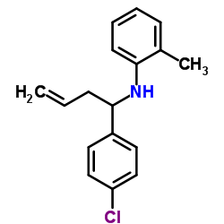 N-[1-(4-Chlorophenyl)-3-buten-1-yl]-2-methylaniline Structure