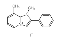 5,7-dimethyl-8-phenyl-1,7-diazabicyclo[4.3.0]nona-2,4,8-triene结构式