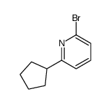 2-bromo-6-cyclopentylpyridine结构式