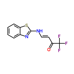 (3E)-4-(1,3-Benzothiazol-2-ylamino)-1,1,1-trifluoro-3-buten-2-one Structure