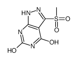3-methylsulfonyl-1,2-dihydropyrazolo[3,4-d]pyrimidine-4,6-dione Structure