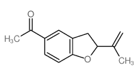 Ethanone, 1-[2,3-dihydro-2- (1-methylethenyl)-5-benzofuranyl]-, (R)- Structure