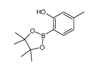 5-methyl-2-(4,4,5,5-tetramethyl-1,3,2-dioxaborolan-2-yl)phenol structure