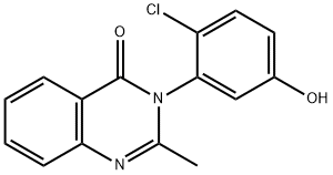 4(3H)-Quinazolinone, 3-(2-chloro-5-hydroxyphenyl)-2-methyl- Structure