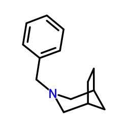 3-Benzyl-3-azabicyclo[3.2.1]octane结构式