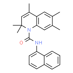 2,2,4,6,7-Pentamethyl-N-(1-naphthyl)-1(2H)-quinolinecarboxamide结构式