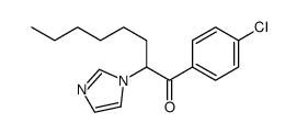 1-(4-chlorophenyl)-2-imidazol-1-yloctan-1-one Structure