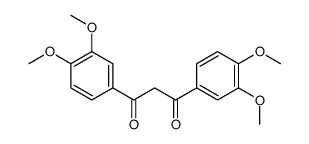 1,3-bis(3,4-dimethoxyphenyl)propane-1,3-dione结构式