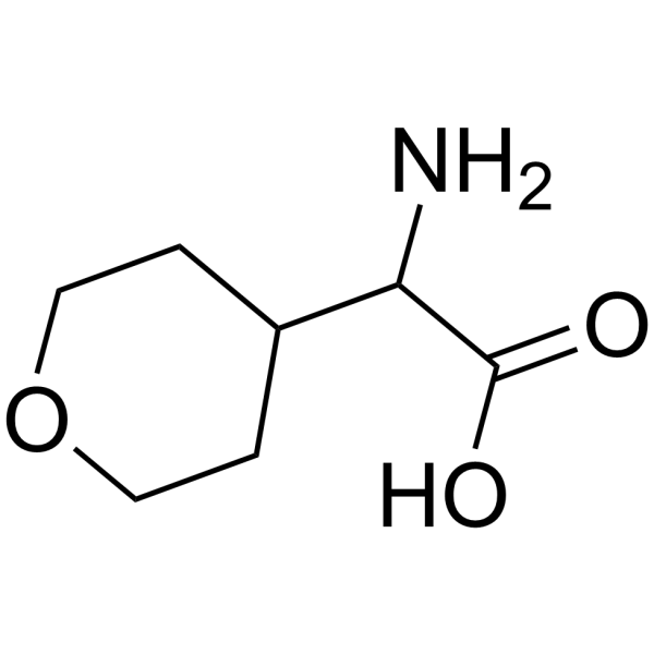 Amino(tetrahydro-2H-pyran-4-yl)acetic acid structure