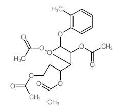 Glucopyranoside, o-tolyl, tetraacetate, .beta.-D- Structure