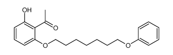 1-[2-hydroxy-6-(7-phenoxyheptoxy)phenyl]ethanone Structure