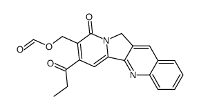 (9-oxo-7-propionyl-9,11-dihidroindolizino[1,2-b]quinolin-8-yl)methyl formate结构式