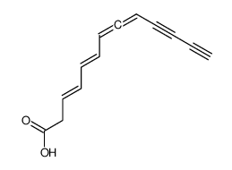 (3E,5Z)-3,5,7,8-Tridecatetraene-10,12-diynoic acid Structure