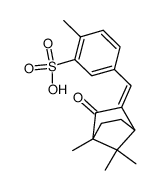 2-methyl-5-(2-oxo-3-bornylidene methyl) benzene sulfonic acid结构式