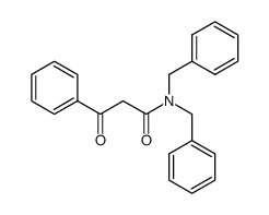 N,N-dibenzyl 3-oxo-3-phenyl-propanamide Structure