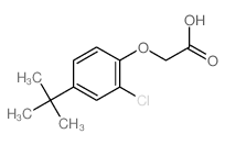 (4-tert-butyl-2-chlorophenoxy)acetic acid结构式