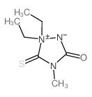 1,1-diethyl-4-methyl-5-sulfanylidene-2,4-diaza-1-azoniacyclopentan-3-one Structure