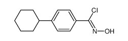 4-cyclohexyl-N-hydroxy-benzimidoyl chloride结构式