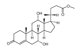 Methyl 3-keto-delta-4-cholate结构式