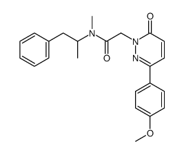 (-)-N-Methyl-N-(α-methylphenethyl)-3-(4-methoxyphenyl)-6-oxo-1(6H)-pyridazineacetamide picture