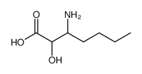 3-amino-2-hydroxyheptanoic acid Structure