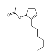 2-hexylcyclopent-2-enyl acetate Structure