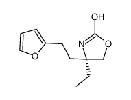 2-Oxazolidinone,4-ethyl-4-[2-(2-furanyl)ethyl]-,(4R)-(9CI)结构式