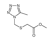 methyl 2-[(5-methyltetrazol-1-yl)methylsulfanyl]acetate结构式