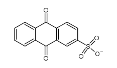 9,10-anthraquinone-2-sulfonate Structure