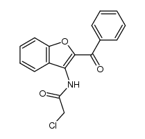 [3-(2-chloro-acetylamino)-benzofuran-2-yl]-phenyl-methanone结构式