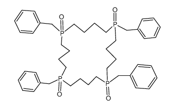 1,6,11,16-Tetrabenzyl-1,6,11,16-tetraphosphacycloicosane 1,6,11,16-tetraoxide Structure