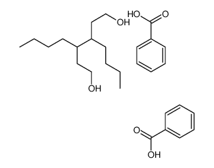 benzoic acid,3,4-dibutylhexane-1,6-diol Structure