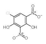 4-chloro-2,6-dinitro-benzene-1,3-diol structure