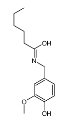 N-[(4-hydroxy-3-methoxyphenyl)methyl]hexanamide Structure
