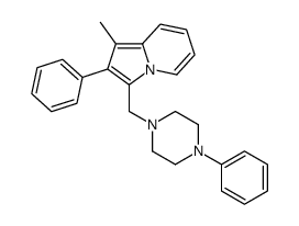 2-Phenyl-3-[(4-phenyl-1-piperazinyl)methyl]-1-methylindolizine picture