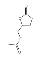 (5-oxotetrahydrofuran-2-yl)methyl acetate Structure