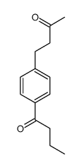 1-[4-(3-oxobutyl)phenyl]butan-1-one结构式