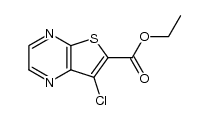 7-chloro-thieno[2,3-b]pyrazine-6-carboxylic acid ethyl ester Structure