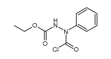 N'-chlorocarbonyl-N'-phenyl-hydrazinecarboxylic acid ethyl ester结构式