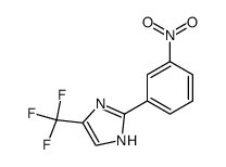 1H-IMIDAZOLE, 2-(3-NITROPHENYL)-5-(TRIFLUOROMETHYL)- structure