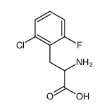 2-Chloro-6-fluoro-Dl-phenylalanine结构式