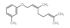 Benzene,1-[(3,7-dimethyl-2,6-octadienyl)oxy]-3-methyl-, (E)- (9CI) structure