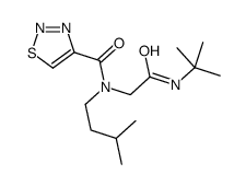 1,2,3-Thiadiazole-4-carboxamide,N-[2-[(1,1-dimethylethyl)amino]-2-oxoethyl]-N-(3-methylbutyl)-(9CI)结构式