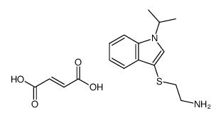 2-(1-Isopropyl-1H-indol-3-ylsulfanyl)-ethylamine; compound with (E)-but-2-enedioic acid结构式