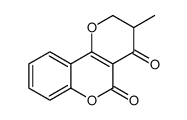 3-methyl-2,3-dihydropyrano[3,2-c]chromene-4,5-dione结构式