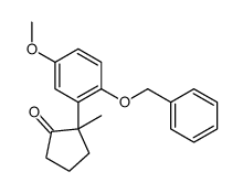 2-(5-methoxy-2-phenylmethoxyphenyl)-2-methylcyclopentan-1-one结构式