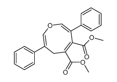 dimethyl 3,7-diphenyl-4H-oxocine-5,6-dicarboxylate结构式
