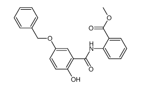 5-Benzyloxy-2-hydroxy-2'-methoxycarbonylbenzanilide结构式