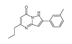 2-(3-methylphenyl)-5-propyl-1H-pyrazolo[1,5-a]pyrimidin-7-one结构式